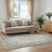 vidaXL Tapijt ORIZ Crèmekleurig 200 x 200 cm 100% Polyester