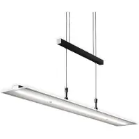 B.K. Licht Hanglamp Tick, dimbaar, zwart, Woon-/ Eetkamer, Glas, Modern, hanglamp