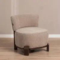 Livin24 Fauteuil Bliss velvet beige
