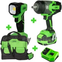 JBM 60044 1/2´´ Brushless + 60015 6.0ah + 60016 + 60035 + 53702 Slagmoersleutel