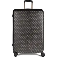 GUESS trolley Latona 28 In 8-Wheeler Exp Brown Logo donkerbruin 76cm