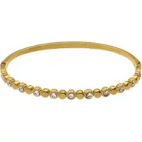 Lucardi Armband 'Statement' goud / transparant