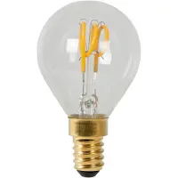 Lucide P45 - Filament lamp - Ø 4,5 cm - LED Dimbaar - E14 - 1x3W 2700K - Transparant