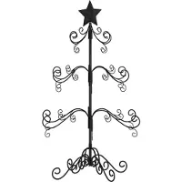 vidaXL Kerstdecoratie kerstboom 90 cm metaal zwart