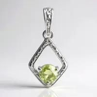 Cavill - Elegante Dameshanger - 925 Sterling Zilver met Rhodium - 0,51 ct Kleurwisselende Diaspoor Rond - Sprankelend Turks Sieraad