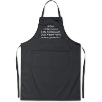 Benza Schort Ik ben vorige maand 5 kilo ... - Grappige/Leuke/Mooie/Luxe Keukenschort - Zwart