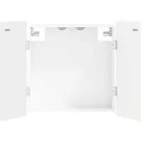 vidaXL Dartbord Kabinet ZWOLLE Wit 52,5 x 10,5 x 57,5 cm Bewerkt hout