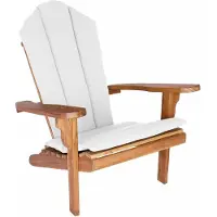 vidaXL - Tuin - Adirondack - stoel - Naturel - Massief - Teakhout