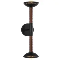 ELSTEAD Wandlamp Arden, dimbaar, zwart, Woon-/ Eetkamer, Aluminium, Modern, wandlamp