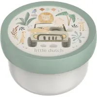 Mepal Campus fruitbox 300 ml met vorkje Little Dutch - Safari Friends - Fruitbakje - Snackbakje - Fruitbakje - Snackbakje