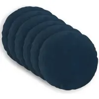 vidaXL Kussen met kussen HEERLEN 6 st Blauw Microfiber Fleece