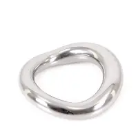Kiotos - Golvende RVS Cockring Voor perfecte fit 45 mm