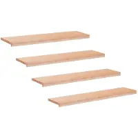 vidaXL Trapmatten 4 st Naturel 110 x 25 x 2 cm Massief beukenhout