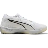 Puma Eliminate NITRO SQD 4 handbalschoenen uniseks, Zwart/Rood/Wit, Maat 41
