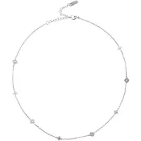 Chic by Lirette Ketting 'Necklace Rome Clover' zilver