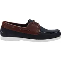 Jack Wills Leren bootschoenen voor heren (Marine)