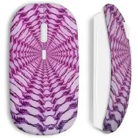 MANIACASE Draadloze Muis - Spirale - Roze - Compatibel met Mac en PC - USB WiFi Sleutel - Draadloze Technologie