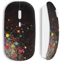 MANIACASE Draadloze muis - Multicolor - Compatibel met Mac en PC - Inclusief wifi USB-stick - Ergonomisch - Modern ontwerp