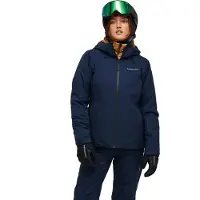 Peak Performance - Dames ski jassen - W Anima Insulated Jacket Blue Shadow voor Dames - Maat M - Marine blauw