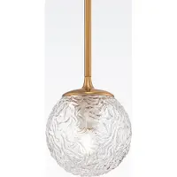 Maytoni LIGERO hanglamp, glas en metaal, messing/goud, E27, dimbaar