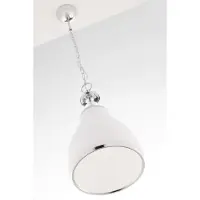 Jupiter Hanglamp ISLA, chroom-wit, 1xE27x40W, metaal, afmetingen: 80x29x29 cm, IP20, merk: