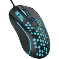 Sparco SPMOUSE, rechterhand, USB Type-A, 3600 DPI, zwart, turquoise