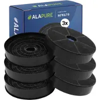 Alapure 3x Koolstoffilter voor Rosières C6918 / 35602061 (2St.)
