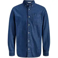 Jack & Jones Overhemd 'JJEBROOK' blauw denim