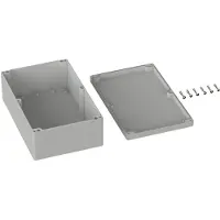 TRU COMPONENTS TC-9065540 Outdoorbehuizing 250 x 160 x 90 Polycarbonaat Grijs-wit (RAL 7035) 1 stuk(s)
