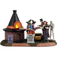 Lemax Zelda's black hat pizzeria, b/o (4.5v) ornament