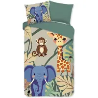 Muller Textil Pure Kinderdekbedovertrek "Simba" - Multi - (140x220 cm) - 100% Polyester