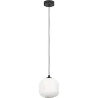 Eglo Mantunalle, flexibel, zwart, wit, wit, glas, staal, glas, ovaal