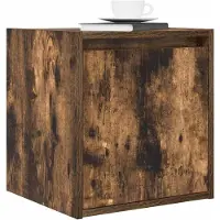 vidaXL Nachtkastjes 2 st wandgemonteerd 38x34x40 cm gerookt eikenkleur