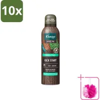 Kneipp 10 x - Douchefoam - Ceder & Jojobaolie - Verzorgend - Vegan - 200 ml - Bulkverpakking - Douchefoam - Douchemop - Ceder