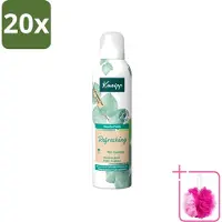 Kneipp 20 x - Douchefoam - Mint & Eucalyptus - Vegan - 200 ml - Bulkverpakking - Douchefoam - Douchemop - Mint en eucalyptus