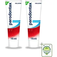 Parodontax 2 x - Tandpasta - Fluoride Vrij - 75ml - Grootverpakking - Vaatwasstrips - Tandpasta Fluoride Vrij - Mondgezondheid - Tandvleesbescherming - Tandplak - Bloedend Tandvlees