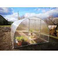 BAUMERA KLASIKA TUBE Tuinkas - 3 x 10 m (30 m²) - 4 mm Dikte - Kweekkas - Polycarbonaat afdekking