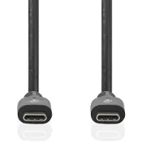 Nedis USB-C-kabel | USB 3.2 Gen 2 | 100 W | 4K@60Hz | 10 Gbps | 3 m | Zwart - CCGW64750BK30