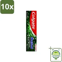 Colgate 10 x – Tandpasta – MaxFresh Whitening Bamboo Charcoal – 100 ml - Grootverpakking - Vaatwasstrips - Tandpasta - Witter Maken - Frisse Adem - Bamboe-houtskool - Mondgezondheid