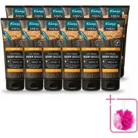 Kneipp 12 x - Douchegel - Men - Warm Woods - 2-in-1 - 200 ml - Bulkverpakking - Douchegel voor mannen - Douchemop - Natuurlijke verzorging