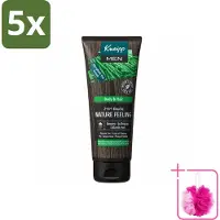 Kneipp 5 x - Douchegel - Men - Nature Feeling - 2-in-1 - 200 ml - Bulkverpakking - Douchegel voor mannen - Douchemop - Natuurlijke douchegel