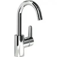 Ideal standard IDS wastafelmengkraan CONNECT Blue, met afvoercombinatie, hoge uitloop, chroom