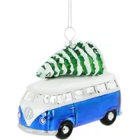 Brisa VW Collection - Volkswagen T1 Bulli Bus kerstversiering & decoratie van glas in geschenkdoos (schaal 1:40)