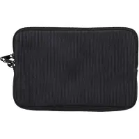 Kwmobile Tablet Hoes voor 8"-8,4" Tablet - Tablet Flip Case met Klein Vak - Ribstof Neopreen Hoes - marineblauw