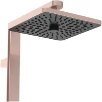 Ideal standard Ceratherm ALU+ - Doucheset met thermostaat, 26x26 cm, 2 stralen, rosé BE210RO