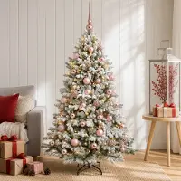 vidaXL Kunstkerstboom met Ballen 120 cm 150 LED's Warmwit