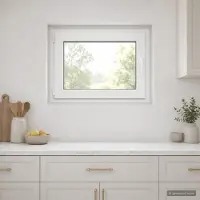 vidaXL Kleur binnenkant kelderraam Wit RISOR 50 x 55 cm