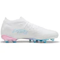 Puma Future 9 Pro Gras / Kunstgras Voetbalschoenen (MG) Wit Felblauw Felroze