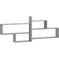 vidaXL Wandplank Grijs Sonoma 168.5 x 17 x 68 cm Bewerkt hout