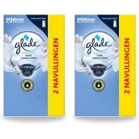 Glade 2 x - Touch & Fresh Navulling - Pure Clean Linen - 2 × 10 ml - Voordeelverpakking - 2 stuks